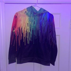 Rainbow Paint Drip Sweatshirt